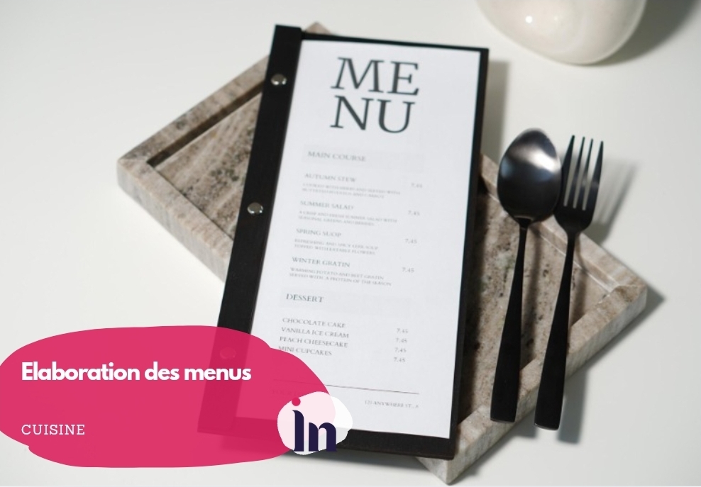 Élaboration des menus